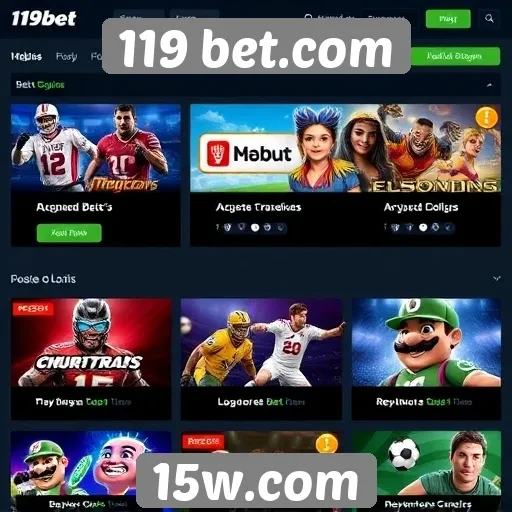 Análise dos jogos disponíveis em 119 bet.com